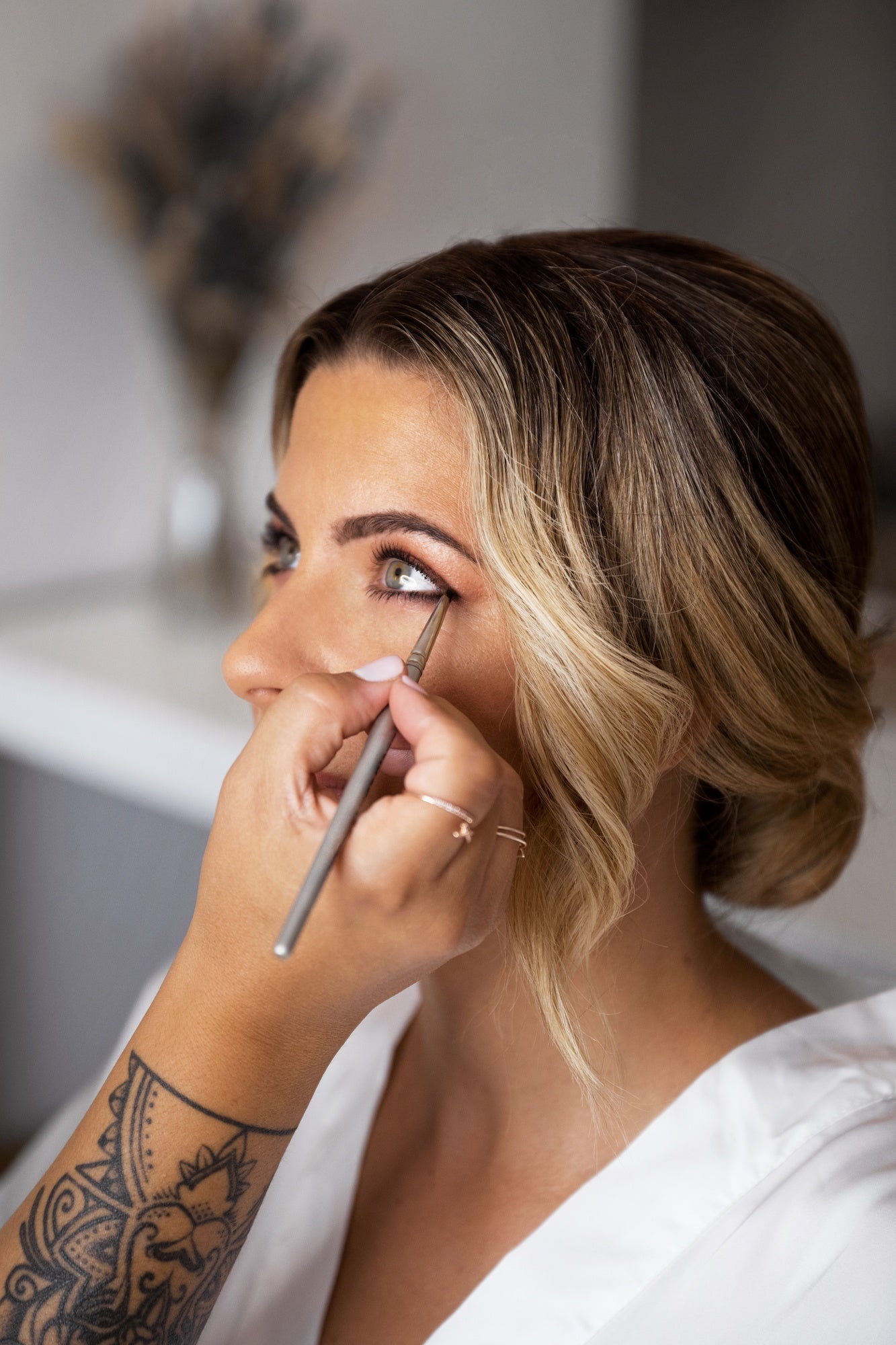 Essai maquillage de la mariée