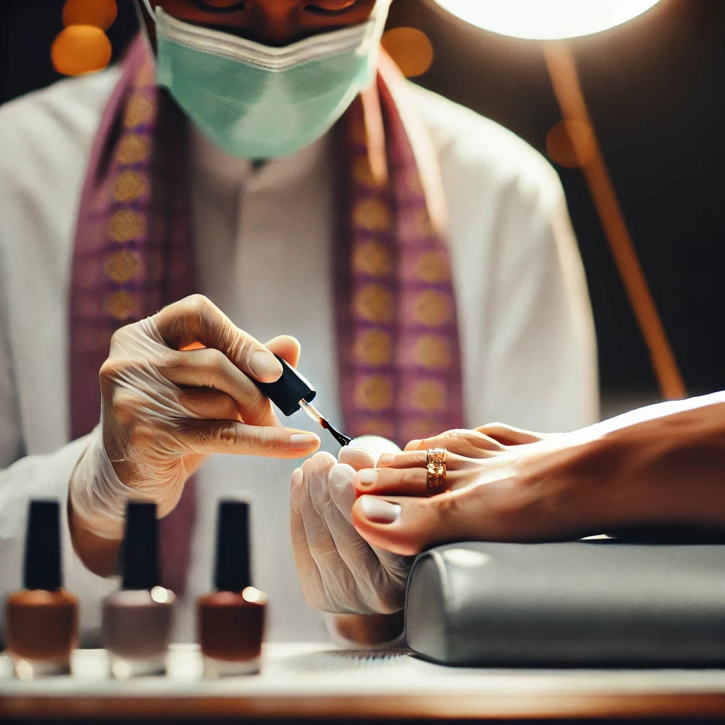 Beauté des pieds russe et vernis semi-permanent