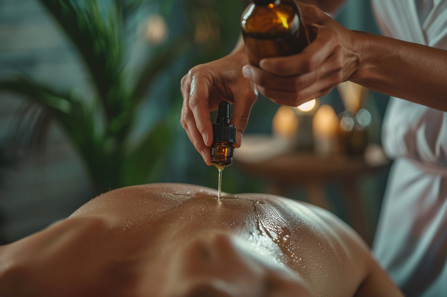 Massage bien-être relaxant aux huiles chaudes